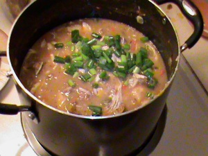 Gumbo with green onions
